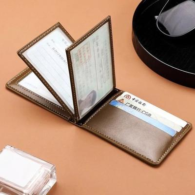 Portafoglio Uomo Sottile Porta Carte 4 Pieghe Fermasoldi Porta Patente Portamonete Portafoglio Uomo Sottile Per Uso Quotidiano Regalo Casual