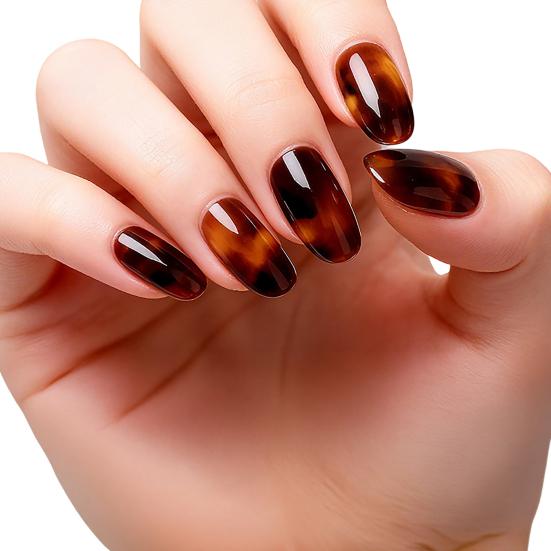 Tiras de Gel para Unhas Leopardo com Lixa Fácil de Aplicar Remover Autocolantes de Unhas Decalques Mulheres Meninas Manicure em Casa DIY Esmalte Wrap Arte de Unhas