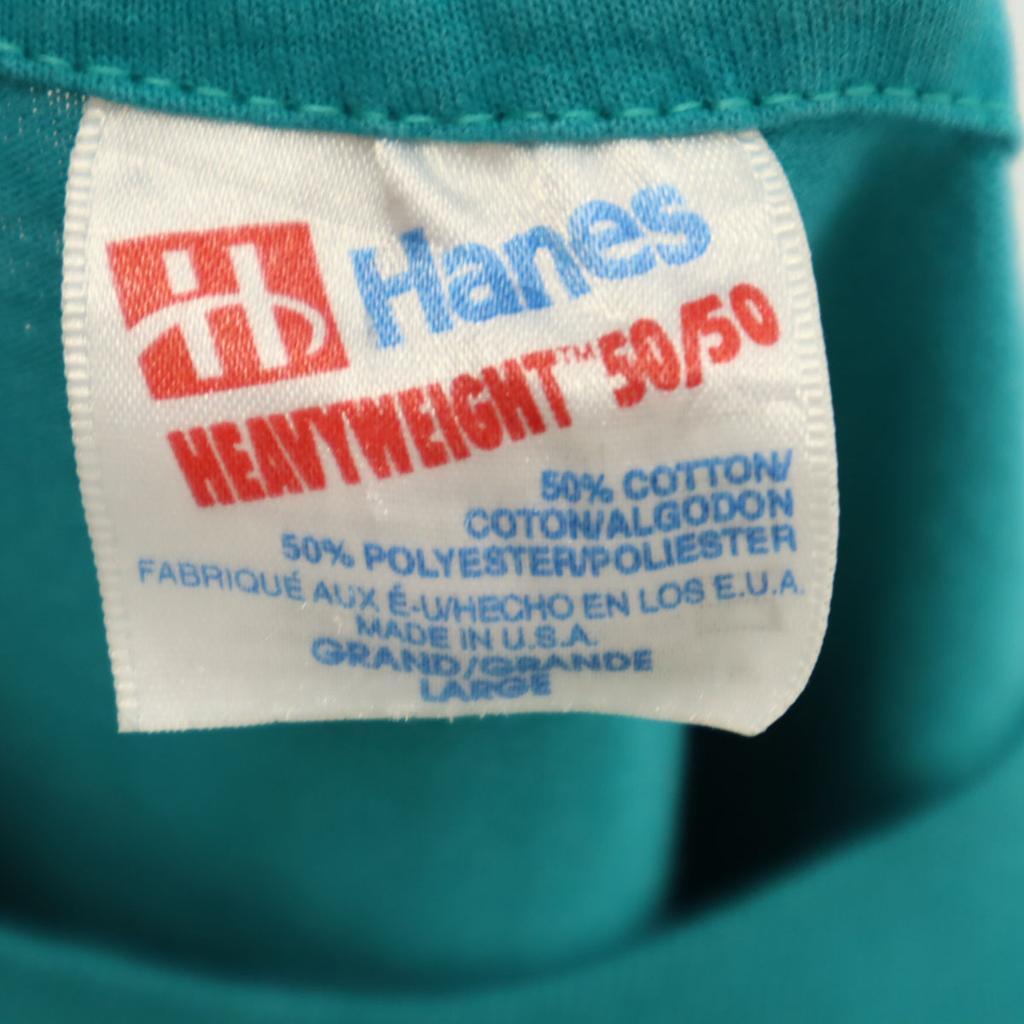 HANES 90s Made In USA Old Short Sleeve T-shirt Heavyweight Single Stitch Men's Used