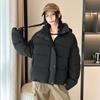 Long Sleeve Casual Short Down Cotton Clothing Women's Small Winter New Thickened Bread Clothing Jacket