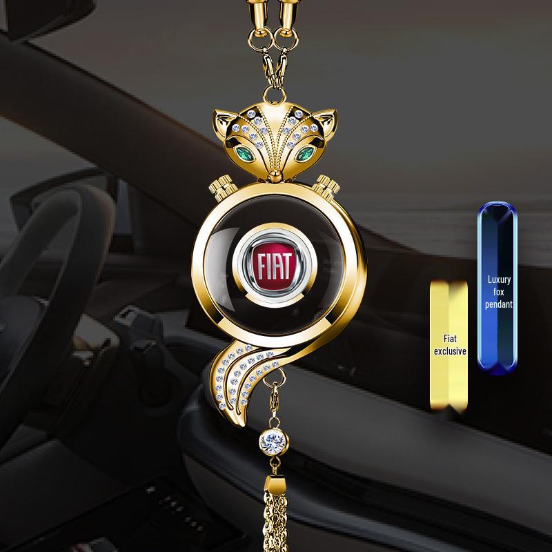 Fox Crystal Car Air Freshener Pendant - Rearview Mirror Hanging Ornament