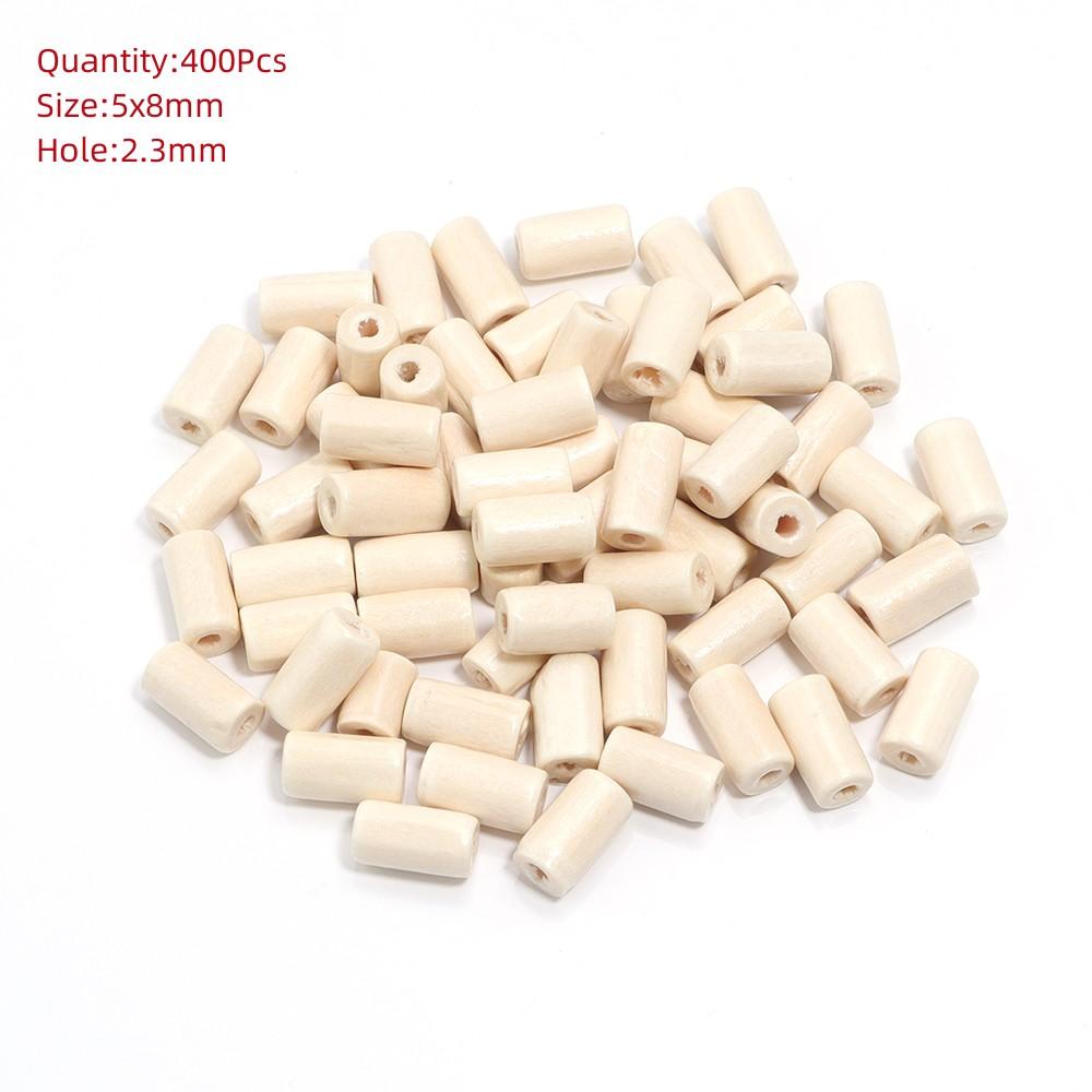 Natural Eco-Friendly Wooden Beads Round Heart Large Hole Loose Spacer Wood Beads For Jewelry Making DIY Charm Bracelets Necklace
