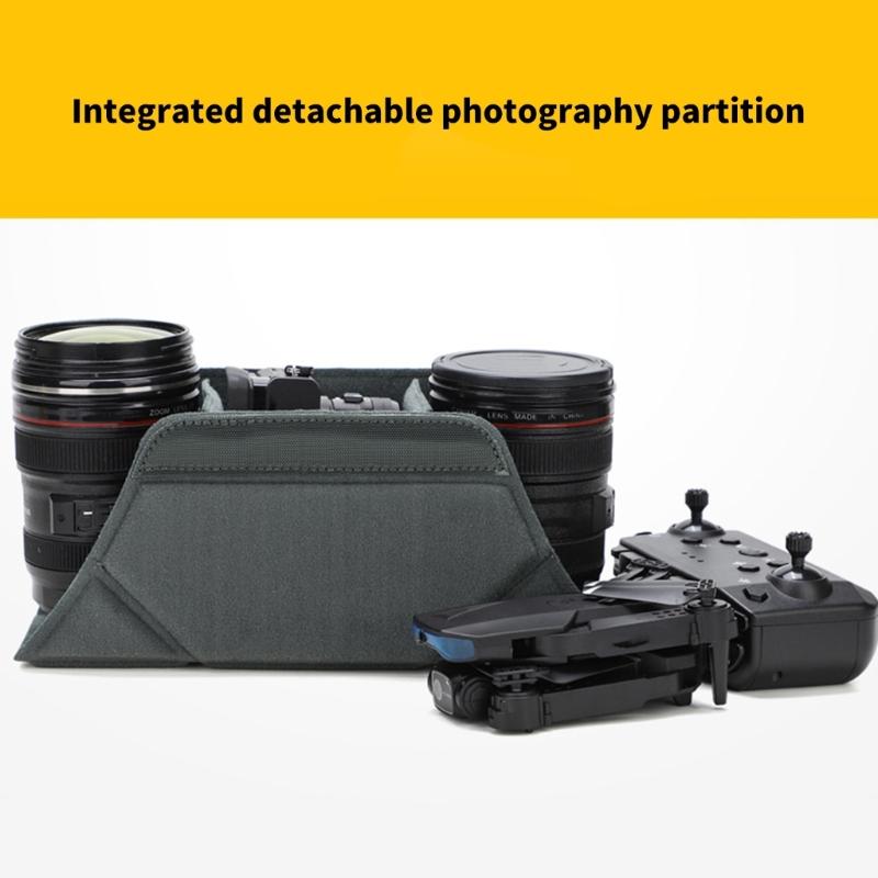 Adjustable Interior Camera Organizer Cube Soft Lining Collapsible Structure Anti Shock Protection for SLR Gear