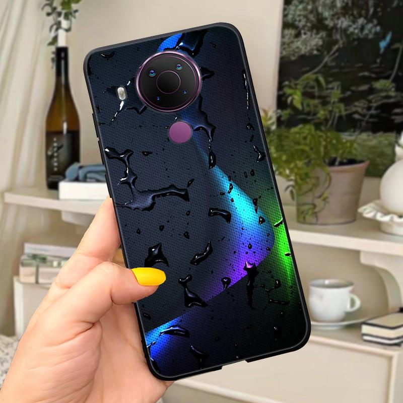 For Nokia 5.4 Case Soft Black Silicone Phone Back Cover For Nokia 5.4 Case Nokia5.4 TA-1333 TA-1340 TA-1337 TA-1328 TA-1325 Cat