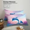 3-piece set, cartoon dolphin pattern printed bedding set, queen, king, double bed, for bedroom, guestroom, hotel