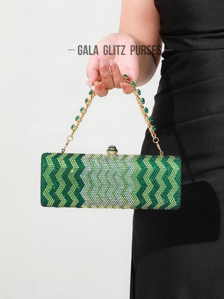 Elegant Evening Rhinestone Clutch: Crystal Diamond Party and Wedding Bag for Ladies - European and American Style