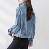 Women's Loose Fit Patchwork Denim Jacket