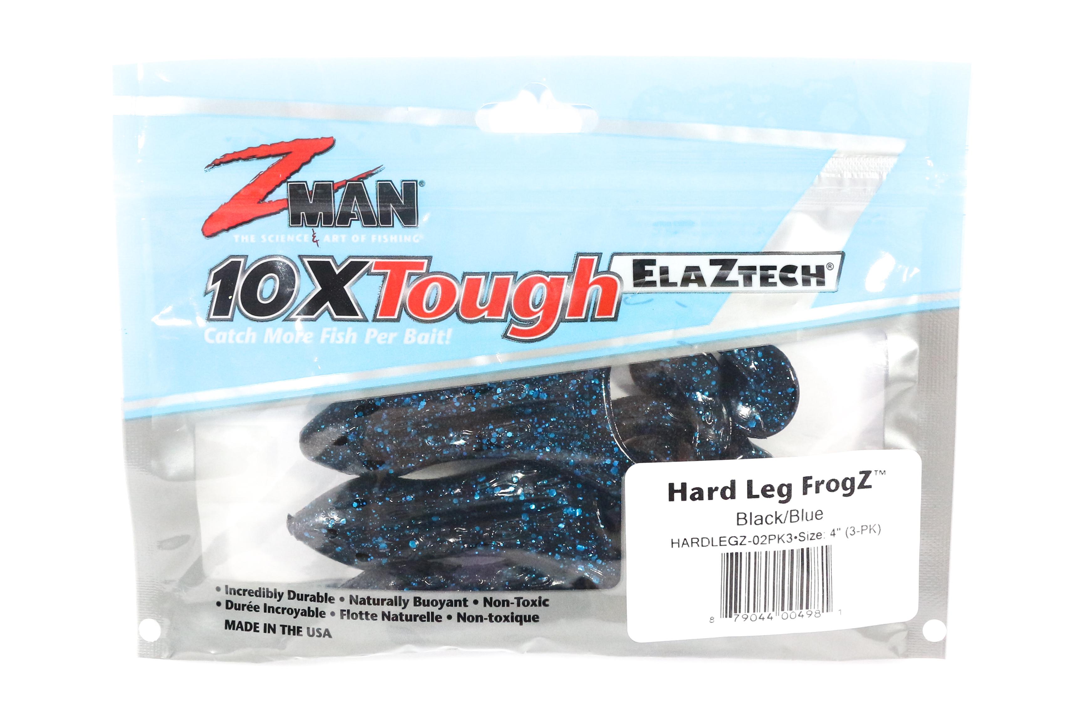 

Zman Soft Lure Hard Leg Frogz 4 Inch 3/Pack Blue Back (4981)