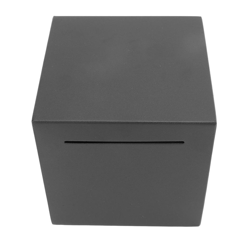 Stainless Steel Piggy Bank Drop Resistant Large Capacity Simple Design Money Bank Money Saving Box