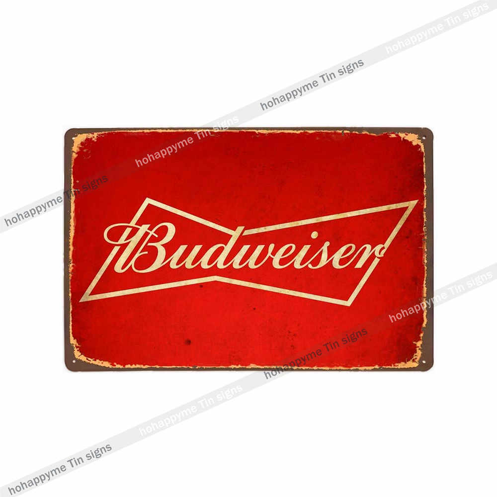Beer Metal Poster Signs Alcohol Vintage Decoration Plates For Wall Bar Pub Club  Kitchen Bedroom Retro Plaque Home Decor 20x30cm
