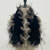 Women Stylish Warm Scarf Natural Fluffy  Fox Fur Shawls Winter Female  Fashion Knitted Rabbit Fur Scarves 90x10cm