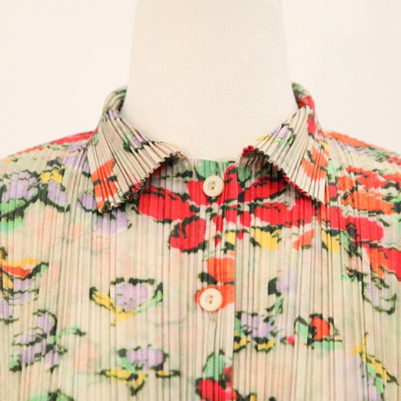 Shiz Madam Floral Pleats Shirt T57491