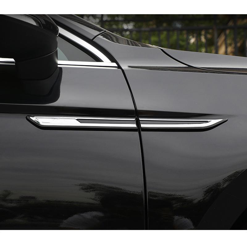 2pcs Chrome Modified Car Body Standard Fender Decoration  Variant  Sticker FOR Volkswagen Passat