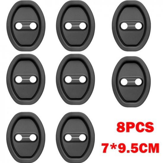 8Pcs Universal Car Door Lock Buckle Protective Cover Silicone Door Shock NEW
