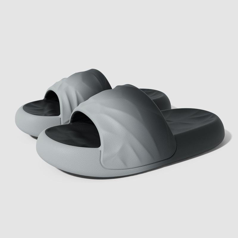 Step On Poop Sensation Gradient Slippers for Men In Summer, Slip Resistant for Outdoor Wear, Indoor Shower, Home, Couple, Cool Slippers