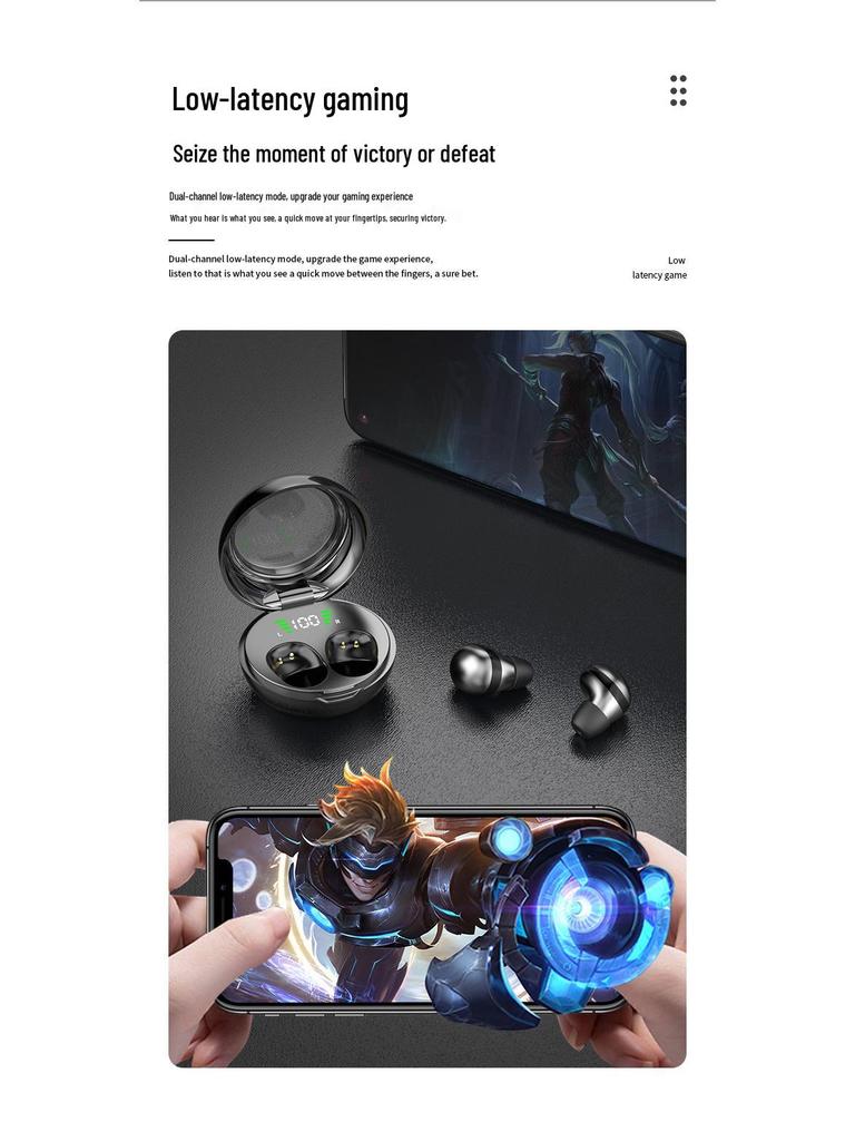 “Ultra-Mini Noise-Cancelling In-Ear Bluetooth Sleep Earbuds with Long Battery Life”