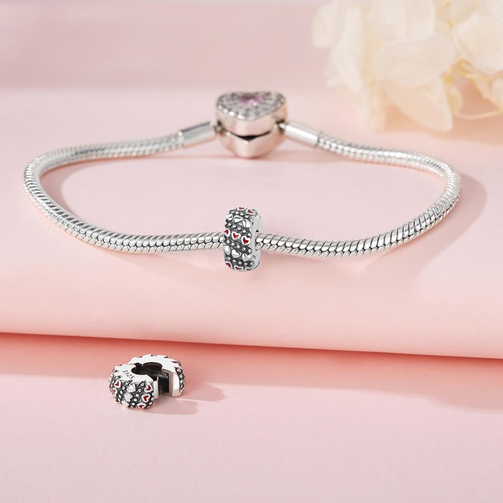 Pendant Charm Bead Copper Camera Heart-Shaped Pendant Fit Original Bracelet For Jewelry Making Valentine'S Day Gift