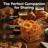 Square Shape Fryer Basket Silver Rose Gold Gold Frying Strainer French Fry Holder  Cooking Frying