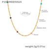 Stainless Steel Gold-Plated Ferris Wheel Pendant Necklace - Light Luxury & Elegant Style