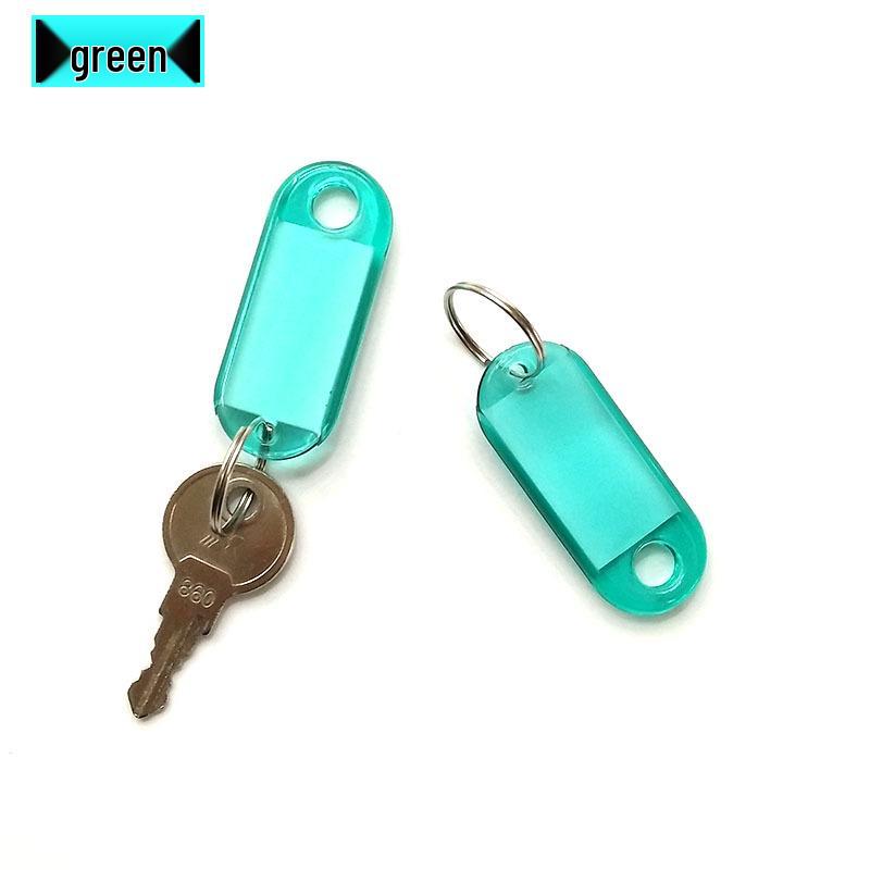 Transparent Colored Plastic Key and Luggage Tag with Hotel Number Classification