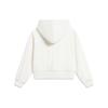 Li Ning Sports Lifestyle Series Solid Color Loose Fit Hooded Sweatshirt Women Sweatshirt Off-White AWDT372-4