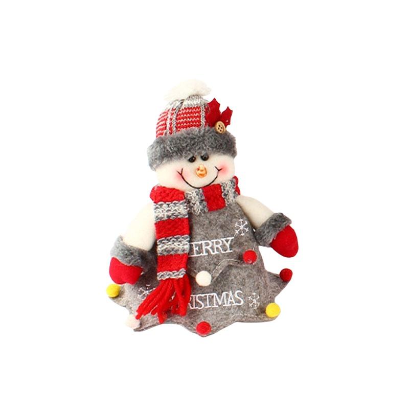 

Festive Cartoon Tree Alphabet Apple Bag For Elderly Snowman Deer Plush Candy Bag Christmas Decor Snowman