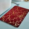 New Bathroom Mat Flannel Bronzing Printing Absorbent Non-slip Mat Living Room Carpet Toilet Bedroom Foot Mat Bathroom Accessorie