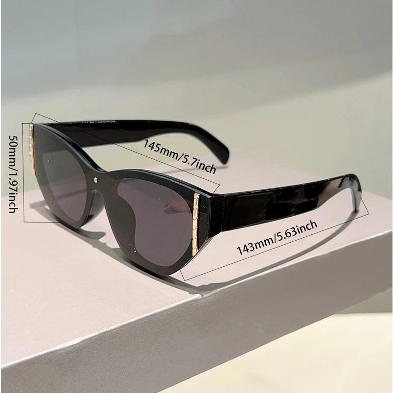 Vintage Cat Eye Sunglasses Women  New Fashion Outdoor Decor Shades Trendy Luxury Brand Designer Anti-UV Sun Glasses