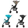 Portable Stroller Baby Onehand Folding Pushchair Adjustable Footrest Backrest