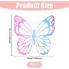 4Pcs Butterfly Car Decals Stickers Hologram Vinyl Waterproof Butterflies Sticker Decoration for Car Motorcycle Helmet Window Home Decor