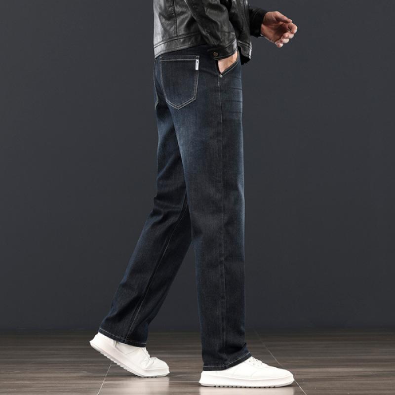 JYL Широкие прямые джинсы весна-осень мужские новые акварельные синие ретро 36