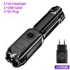 Rechargeable UV Flashlight UV395NM Zoomable Torch 3 Modes Camping Ultraviolet Flashlights For Pet Stacks Fluorescent Detection