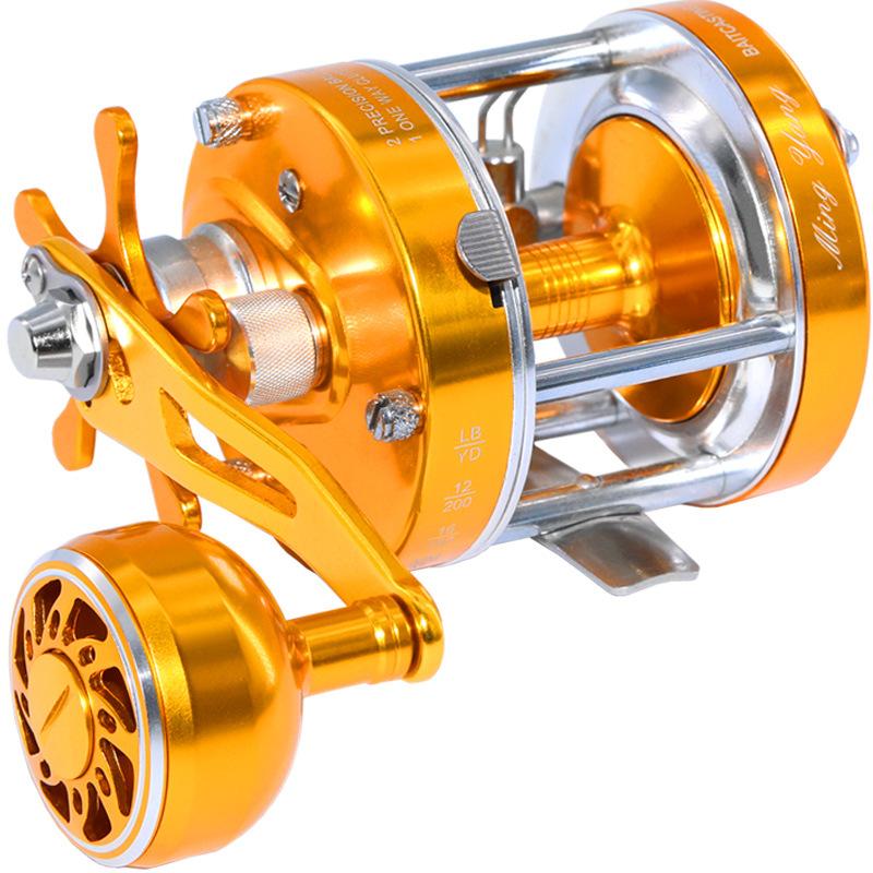 Single Rocker Drum Reel 40L50L60L Double Brake System 2+1BB Jumping Ship Sea Fish Fishing Die-casting Reel Catching Salt Water