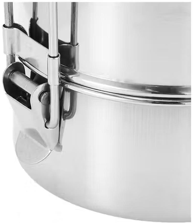 TreegoArt Lunch Box/Tiffin in Acciaio Inossidabile con Clip di Chiusura Compatta e Durevole Perfetta Per Ufficio e Scuola - Confezione da 1