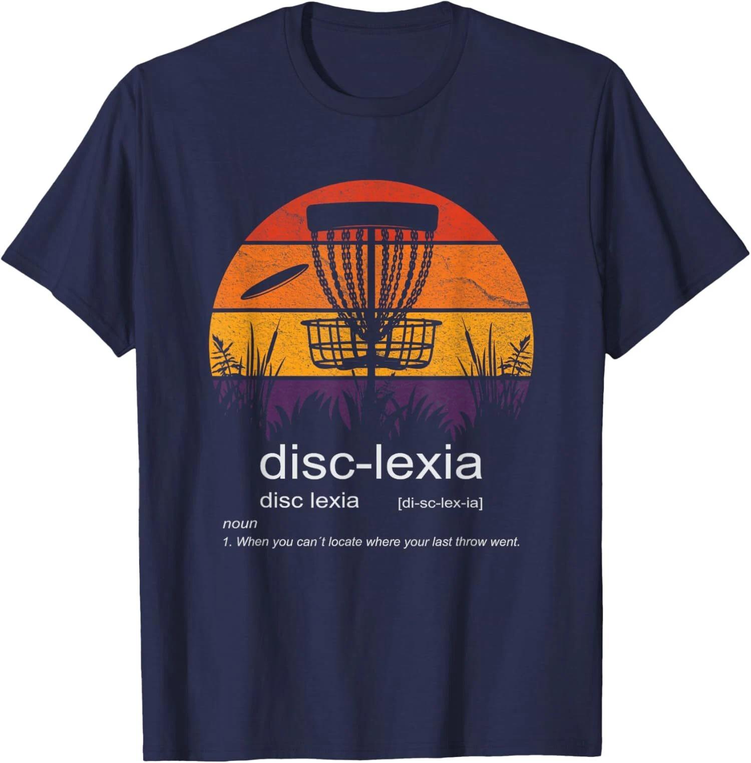Disc Golf Funny disc-lexia Meme Joke Disc Golf Unisex T-Shirt Unisex T-Shirt XL