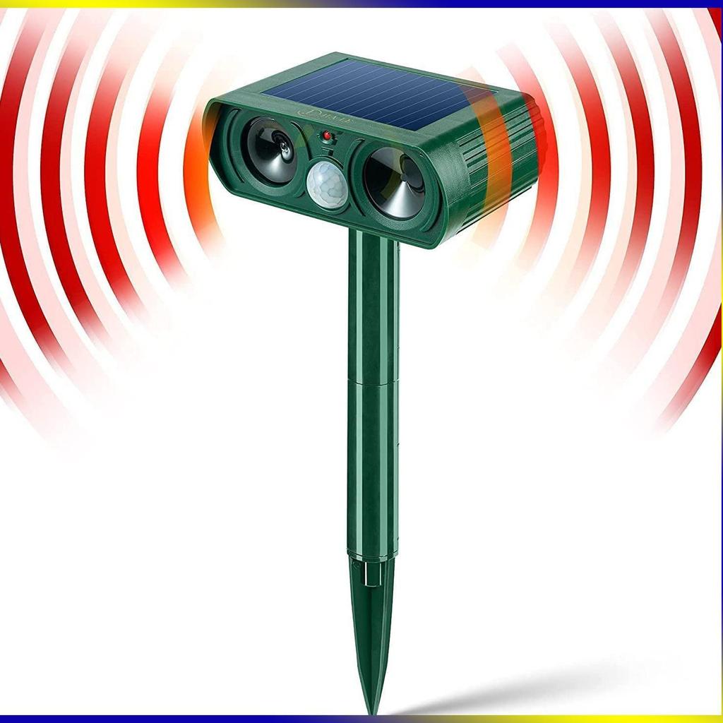 Ultraschall Tierabwehr mit Solarenergie: Vogelabwehr, Hundeabwehr, Schlangenabwehr