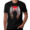Heart with Wings T-Shirt Industrial Work Tee Shirt