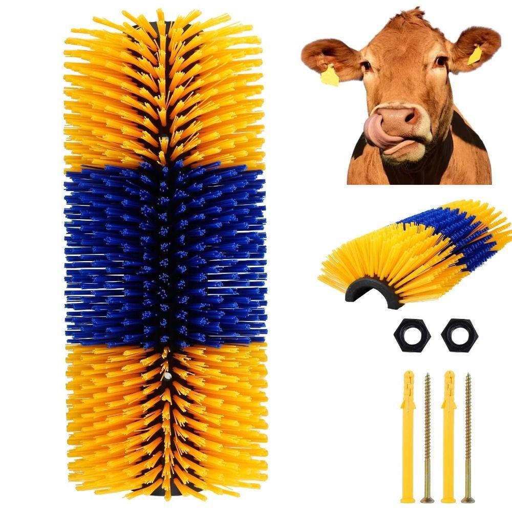 Cylinder Brush Livestock Grooming Brush Deep Massage Itch Relief Brush For Horse
