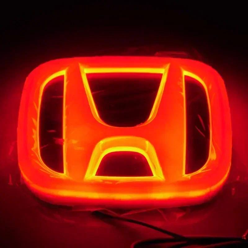 Car Front Grille LED Rear Trunk Emblem Light Badge Sticker for Honda Accord Odyssey CRV Jazz Civic CITY Crosstour Inspire Pilot