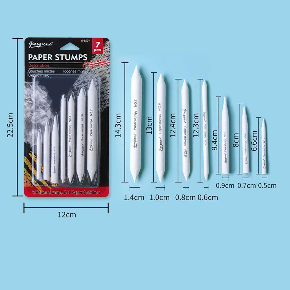 7Pcs/Set Painting Art Blenders Sandpaper Pencil Art Supplies Sketch Drawing Smearing Pen  Enthusiast