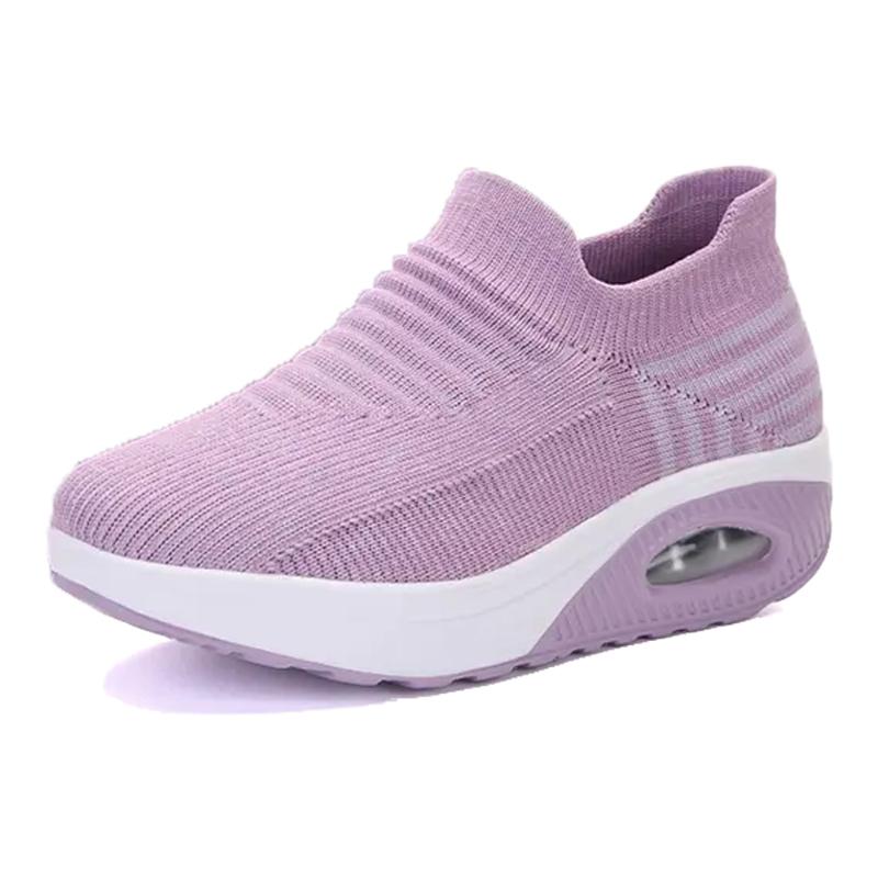 Dámské Tenisové Boty Prodyšné Zvýšení výšky 5 cm Sportovní Tenisky Vzduchový polštář Dámské vycházkové Ponožky Boty Silné dno Platformy