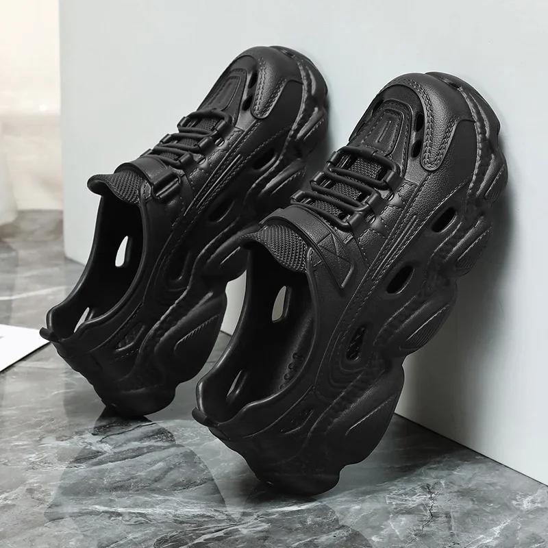 Men's Trendy Eva Sandals Summer Man Outdoor Wear Thick Bottom Non-slip Breathable Cool Shoes Beach Shoes Men Fishing Waterproof