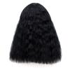 Stylish White Wig Slanted Bangs Corn Perm Long Curly Hair Instant Noodle Roll