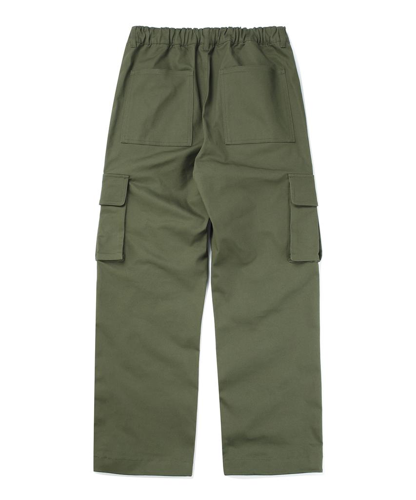 COLUMBIA UNIVERSITY Nyc Label Cp Multi Pocket Loose Fit Pants Dark Khaki