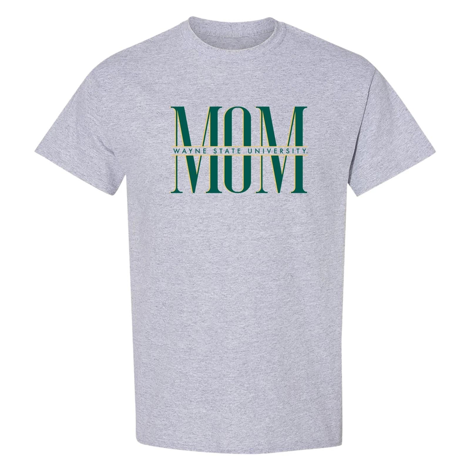Wayne State Classic Mom T-Shirt - Sport Grey 2XL
