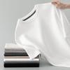 Waffle Round Neck Short Sleeved Men's Top Summer New Ice Silk Thin Style Solid Color Retro T-shirt