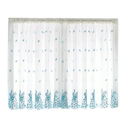 Window Sheer Curtains Valance Hanging Decors Home Ornament Living Room Study Scene Layout Embroidered Craft Curtain Drapes