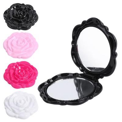 Handheld Mini Pocket Mirror Round Shape Cosmetic Mirror  Travel Beauty Tool