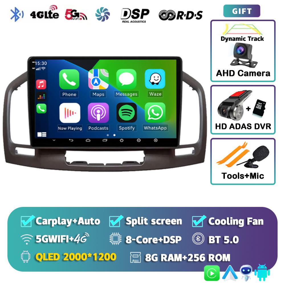 Android 14 Carplay Auto For Buick Regal Opel Insignia 2009 2010 2011 2012 2013 Car Radio Multimedia Player Stereo GPS WIFI+4G BT