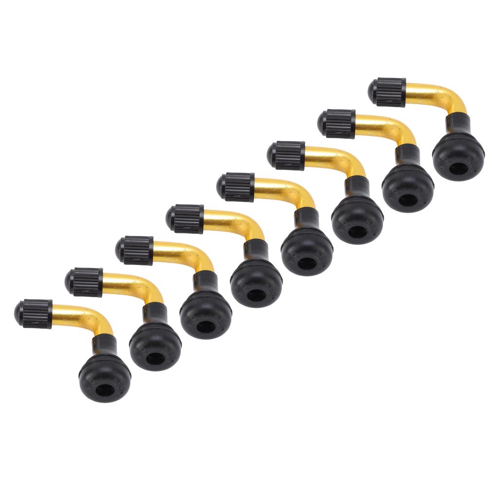 8pcs Tire Valve Extension Universal Aluminum Alloy 50 Degree Angled Tire Valve Stem Extension Adaptor for Electric